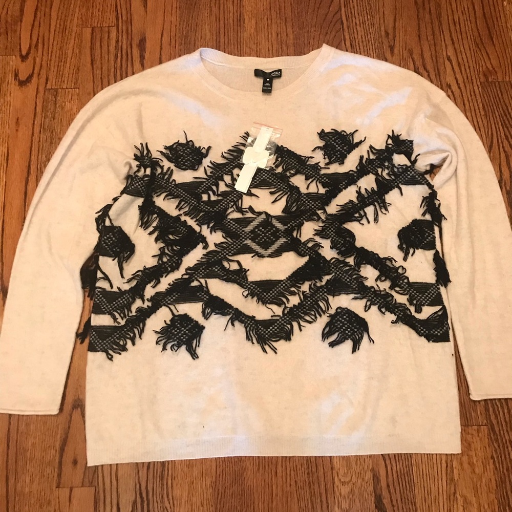 Aqua Cashmere Sweater